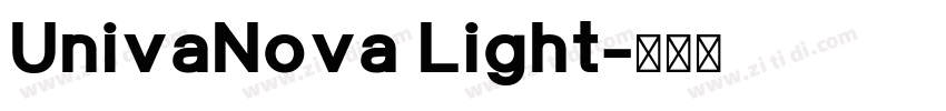 UnivaNova Light字体转换